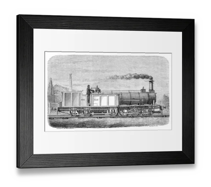 Framed Print : Engerth steam locomotive