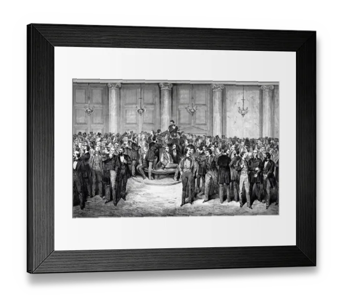 Framed Print : Lunch at the Berlin Stock Exchange Framed Print : Lunch at the Berlin Stock Exchange