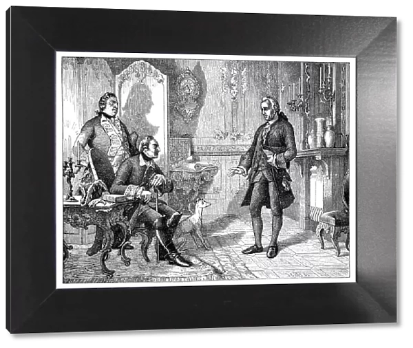 Frederick II the Great, 24. 1. 1712 - 17. 6. 1786, King of Prussia 31. 5. 1740 - 17. 6. 1786, meeting Christian Fuerchtegott Gellert