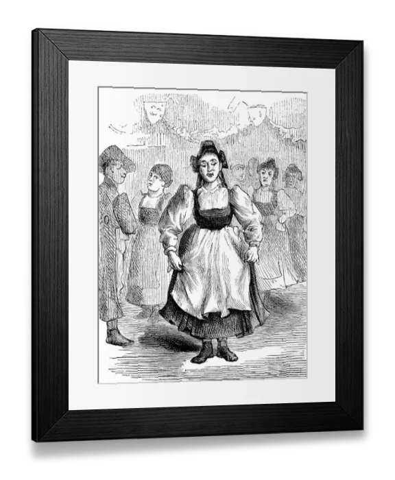 Framed Print : Woman at dance event presenting herself Framed Print : Woman at dance event presenting herself