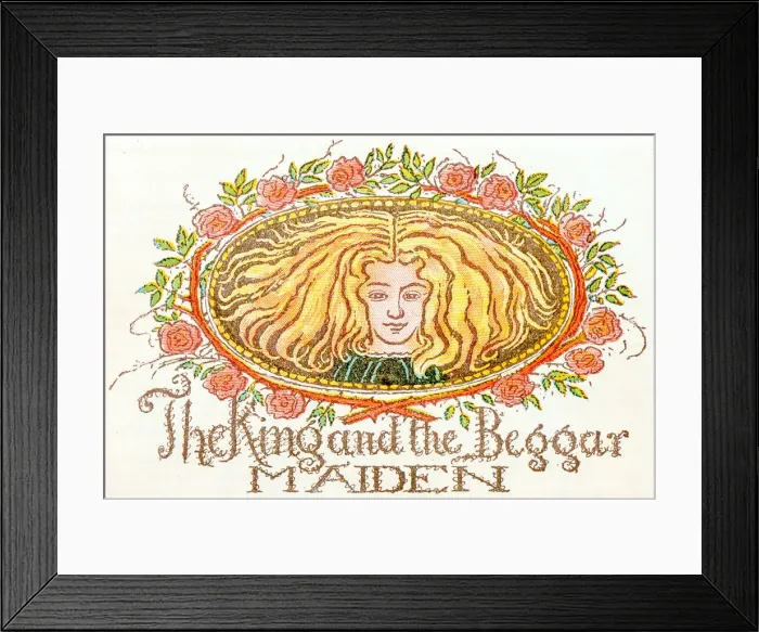 Framed Print : Antique children book illustrations: The king and the beggar Framed Print : Antique children book illustrations: The king and the beggar