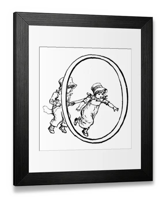 Framed Print : Antique children spelling book illustrations: Alphabet letter O Framed Print : Antique children spelling book illustrations: Alphabet letter O