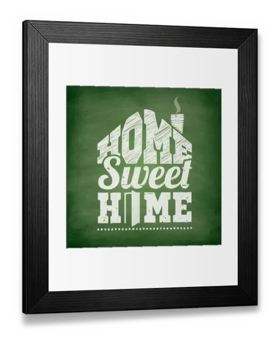 Framed Print : Home sweet home - Chalkboard Background Framed Print : Home sweet home - Chalkboard Background