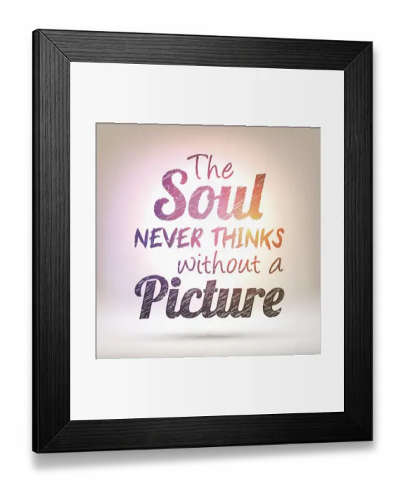 Framed Print : The soul never thinks without a picture - Shining Background Framed Print : The soul never thinks without a picture - Shining Background