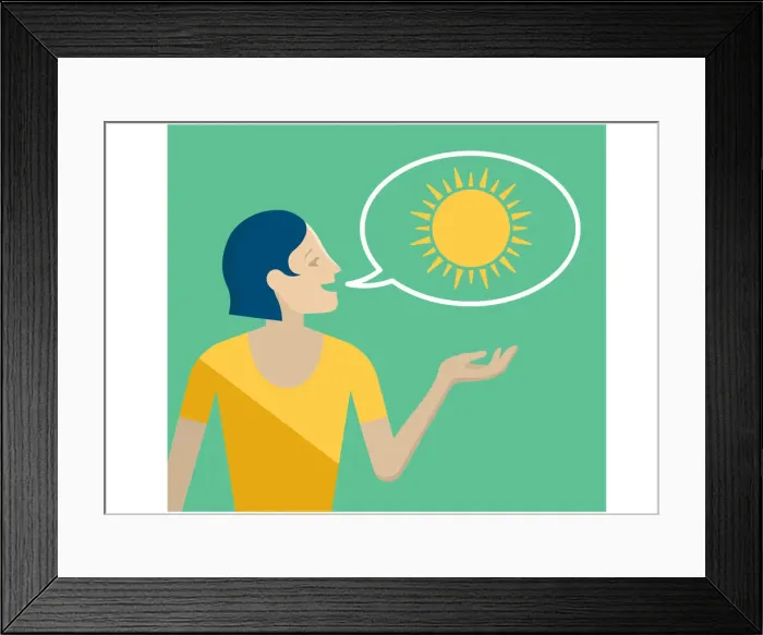 Framed Print : colour, green, optimistic, positive Framed Print : colour, green, optimistic, positive