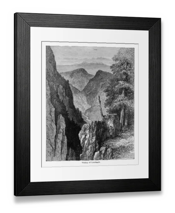 Framed Print : Valley of Lierbach in the Black Forest, Germany Circa 1887 Framed Print : Valley of Lierbach in the Black Forest, Germany Circa 1887