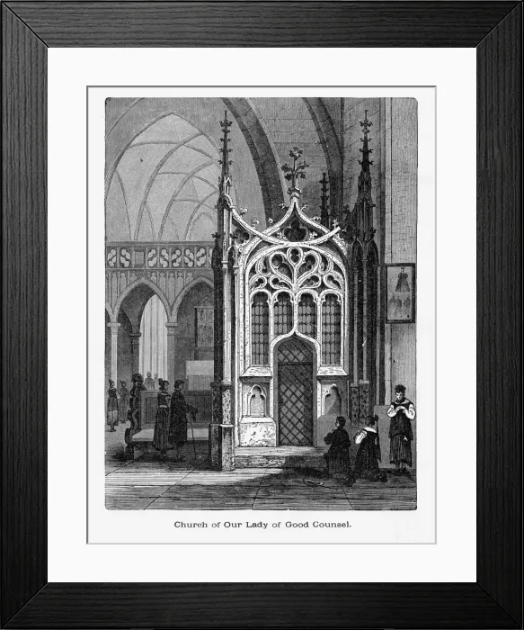 Framed Print : Our Lady of Good Council in Lautenbach, Germany Circa 1887 Framed Print : Our Lady of Good Council in Lautenbach, Germany Circa 1887