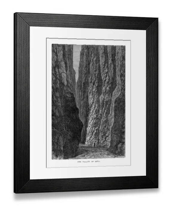 Framed Print : Valley of Hell in Black Forest, Ottenhoefen, Germany, Circa 188 Framed Print : Valley of Hell in Black Forest, Ottenhoefen, Germany, Circa 188