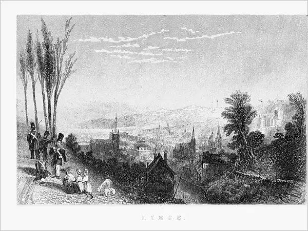 View of Liege, Belgium Circa 1887