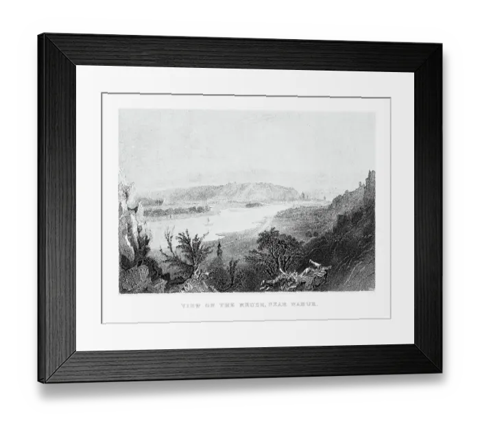 Framed Print : View of the Meuse River near Namur, Belgium Circa 1887 Framed Print : View of the Meuse River near Namur, Belgium Circa 1887