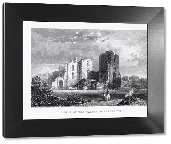 Ruins of the Castle of Brederode in Ghent, Holland Circa 1887