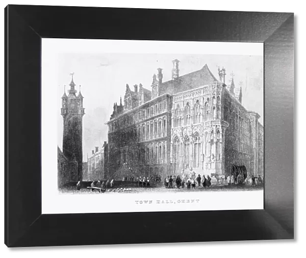Ghent Town Hall, Ghent, Belgium Circa 1887