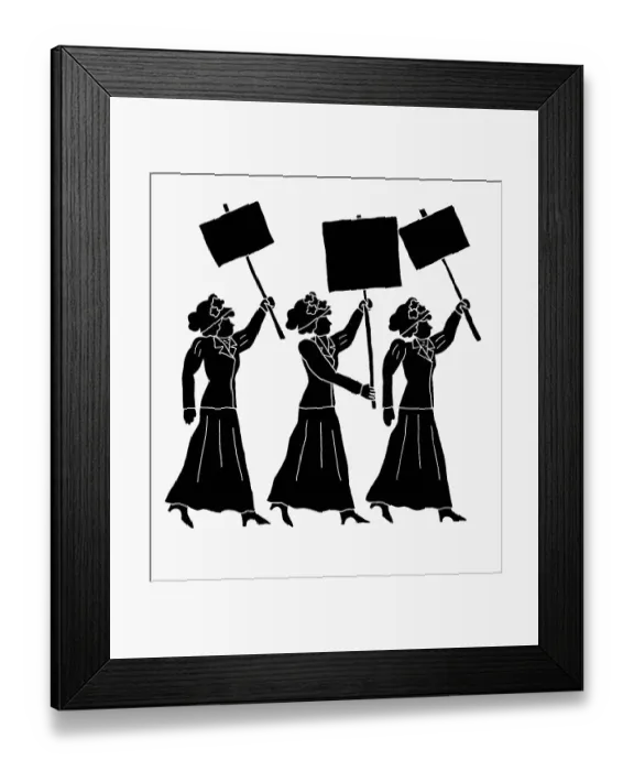 Framed Print : adults, demonstration Framed Print : adults, demonstration