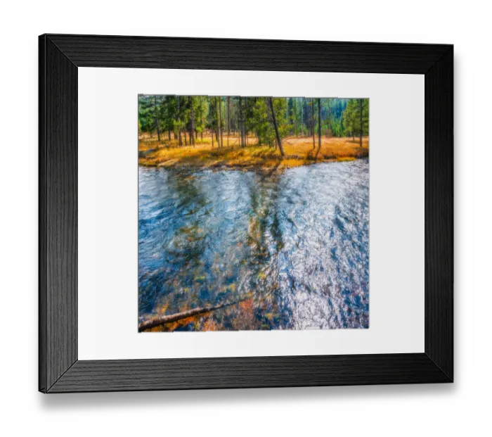 Framed Print : Yellowstone in Fall color Framed Print : Yellowstone in Fall color