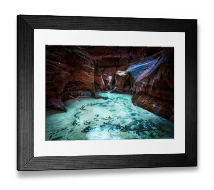 Framed Print : Blue Pool of North Creek