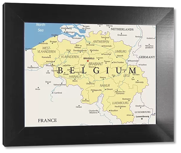 Map of Belgium - Vector