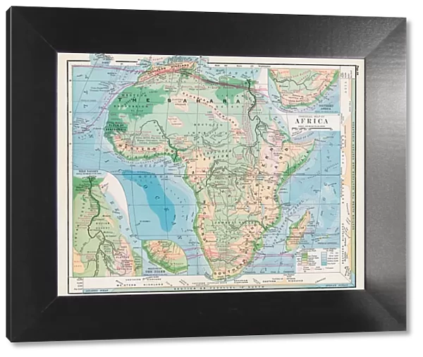 Map of Africa 1877