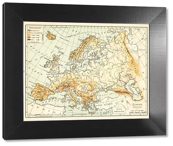 Map of Europe 1895