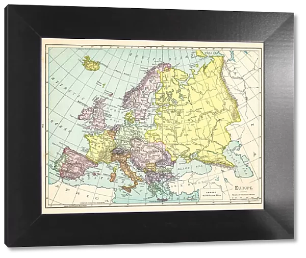 Map of Europe 1895