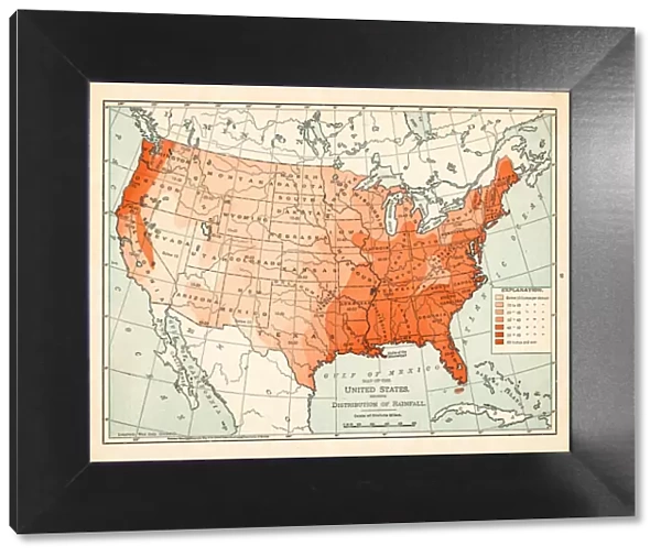 Map of United States 1895