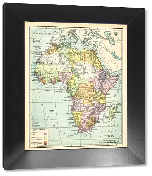 Map of Africa 1895