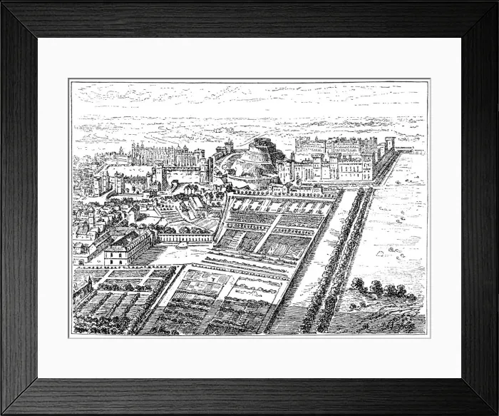 Framed Print : Windsor Castle in time of Edward III Framed Print : Windsor Castle in time of Edward III
