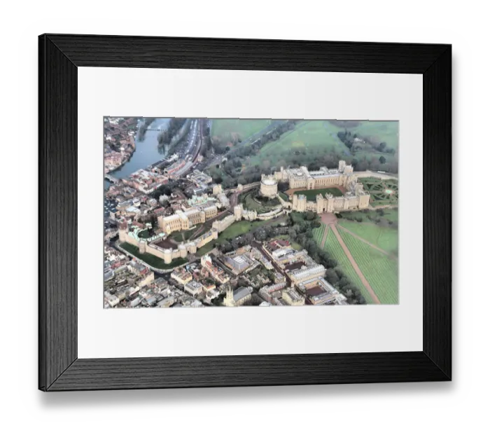 Framed Print : Aerial View of Windsor Castle Framed Print : Aerial View of Windsor Castle