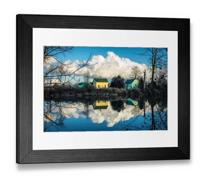 Framed Print : Clouds over the Lake Framed Print : Clouds over the Lake