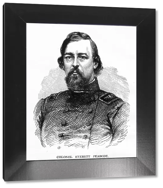 Colonel Everett Peabody Civil War Engraving