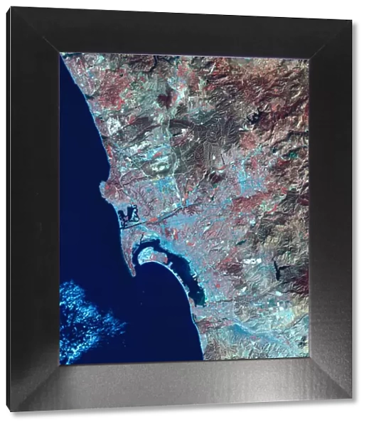 USA, California, San Diego, satellite image