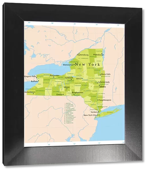 New York State Vector Map
