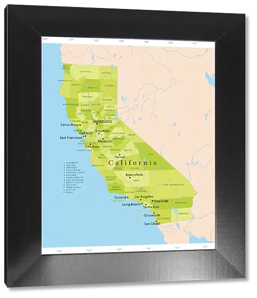 California Vector Map