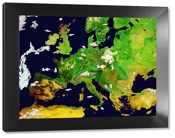 Satellite Image of Europe