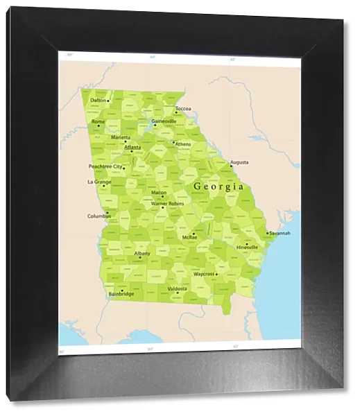 Georgia State Vector Map