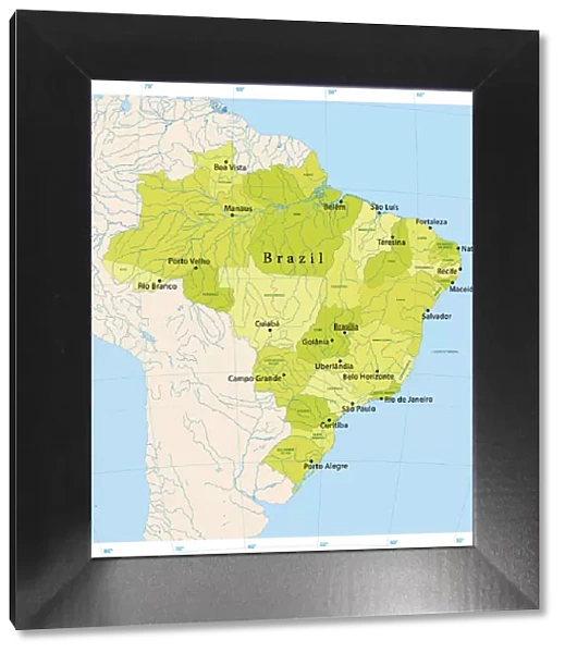 Brazil Vector Map