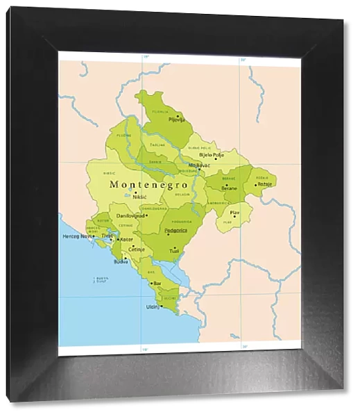 Montenegro Vector Map
