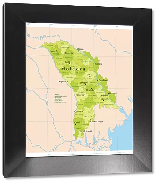 Moldova Vector Map