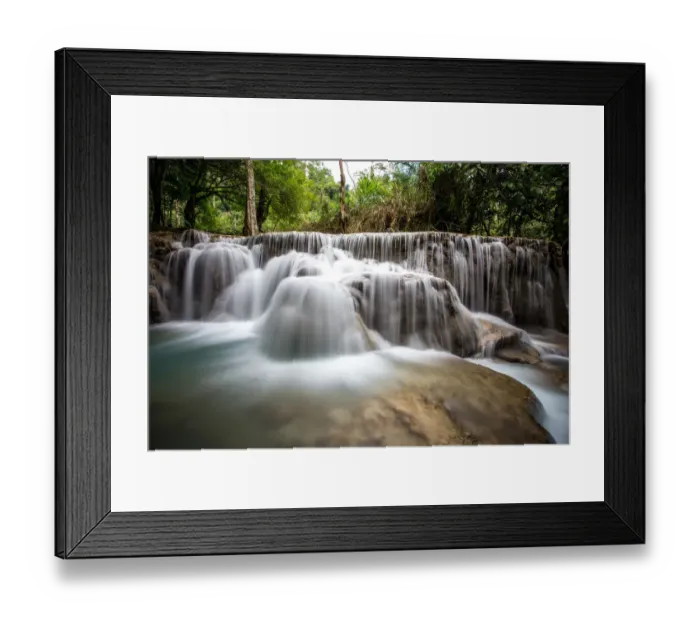Framed Print : Kuang Si Falls, Luang Prabang, Laos