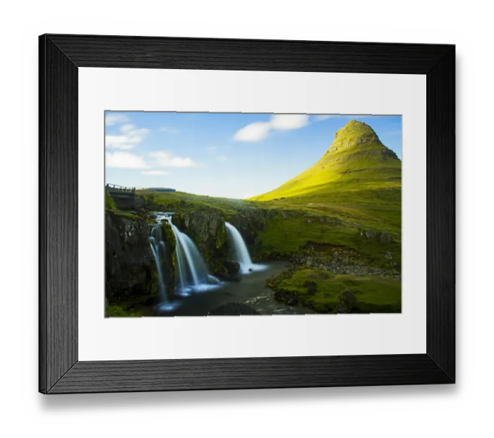 Framed Print : Gullfoss Waterfall, Iceland Framed Print : Gullfoss Waterfall, Iceland