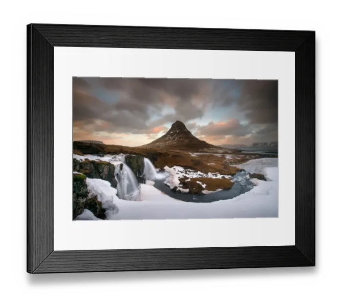 Framed Print : Gullfoss Waterfall, Iceland Framed Print : Gullfoss Waterfall, Iceland