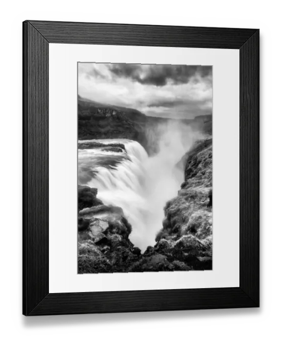 Framed Print : Storm over Gullfoss Waterfall Framed Print : Storm over Gullfoss Waterfall
