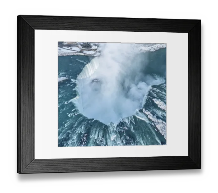 Framed Print : Niagra Horseshoe Falls from above in Winter : Stock Photo Comp Embed Share Add to Board Niagra Horseshoe Falls from above in Winter