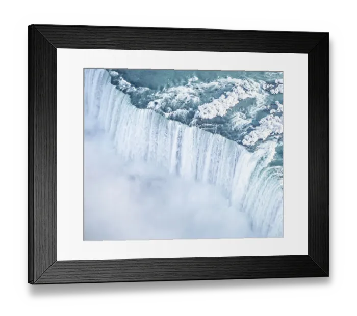 Framed Print : Niagra Horseshoe Falls from above in Winter Framed Print : Niagra Horseshoe Falls from above in Winter
