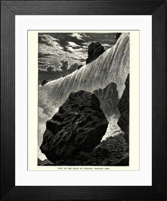 Framed Print : Niagara Falls, 19th Century Framed Print : Niagara Falls, 19th Century
