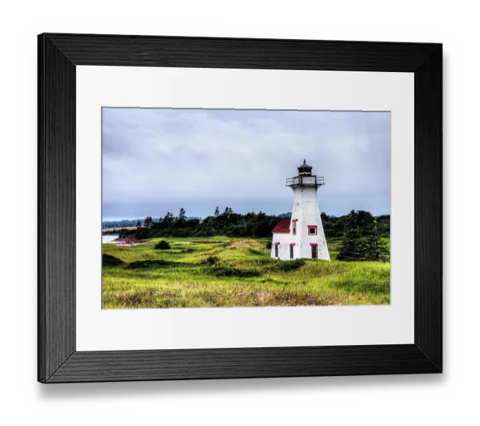 Framed Print : New London Lighthouse, PEI Framed Print : New London Lighthouse, PEI