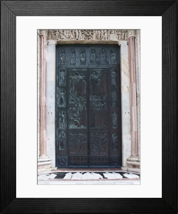 Framed Print : Portal, Siena Cathedral, Italy Framed Print : Portal, Siena Cathedral, Italy