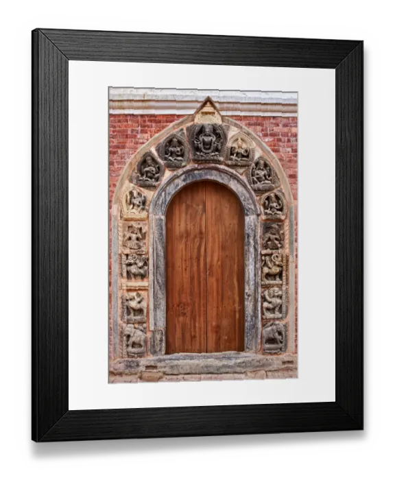 Framed Print : Newar Door, Patan Durbar Square, Kathmandu Framed Print : Newar Door, Patan Durbar Square, Kathmandu
