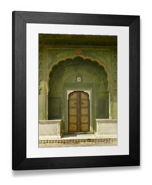 Framed Print : Bamboo Door Framed Print : Bamboo Door