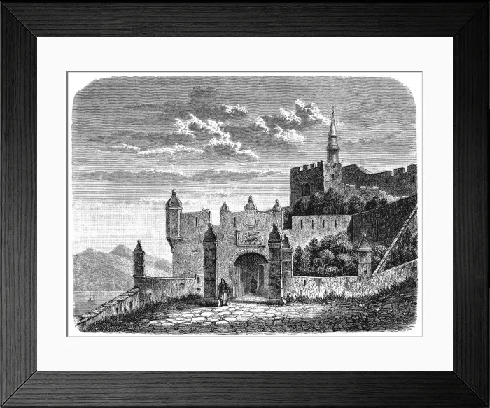 Framed Print : Venetian castle Gate to Coron Framed Print : Venetian castle Gate to Coron