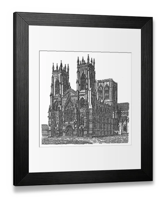 Framed Print : West Front of York Minster Framed Print : West Front of York Minster